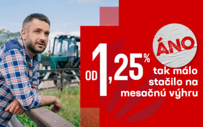 1,25 % je šanca premenená na istotu.